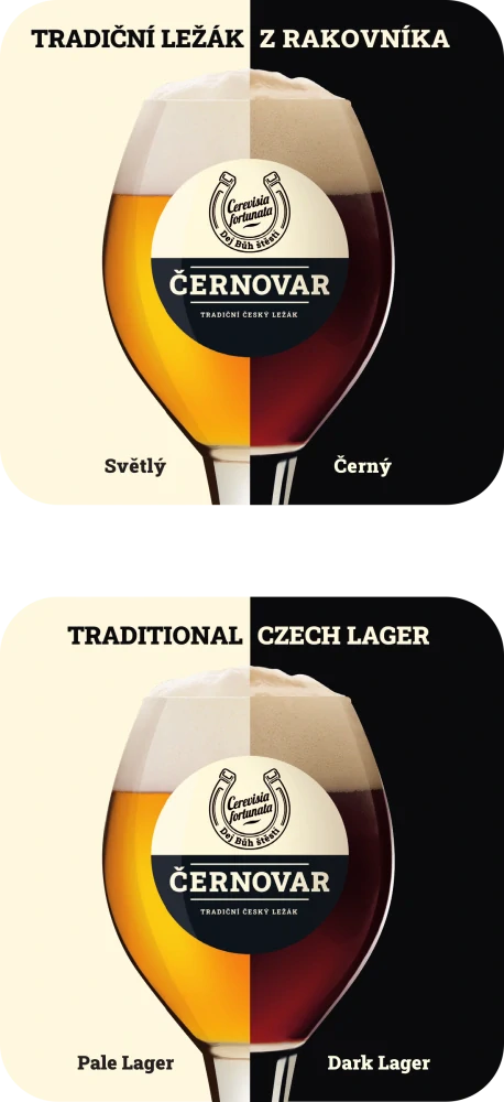 Pivní tácek Černovar